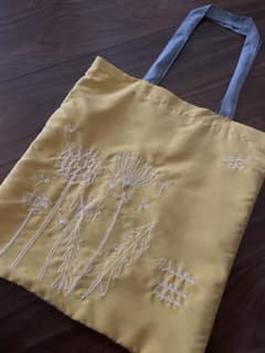 Studio Clip トートバッグ イエロー 刺繍のサムネイル