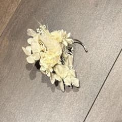 ドライフラワー イヤーカフ ホワイト ブライダルのサムネイル