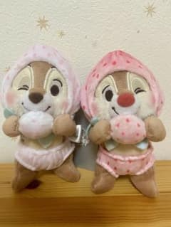 칩과 데일 인형 키 체인 딸기 신품