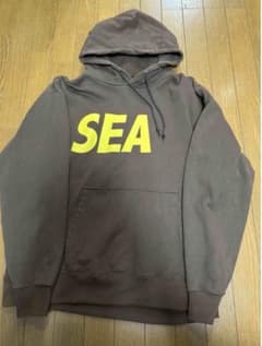 wind and sea ウィンダンシー パーカー フーディ ブラウン xlのサムネイル