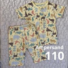 Ampersand動物柄パジャマセット 110cm 綿　前ボタンのサムネイル