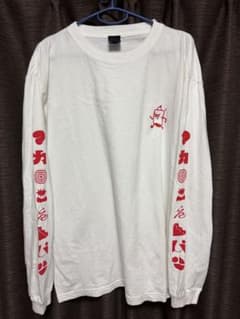 マカロニえんぴつ　きゃわタイポロングTシャツ　ホワイト XLのサムネイル