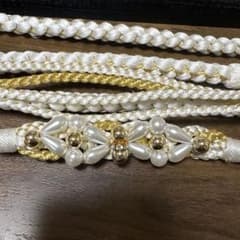 帯締め ホワイトゴールド装飾のサムネイル