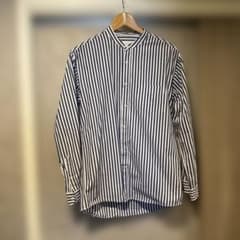 URBAN RESEARCH DOORS バンドカラーシャツ ストライプ 40のサムネイル