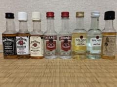 稀少】【ミニボトル】バーボンウイスキー3本 ラム3本 ウォッカ2本計8本