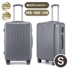 キャリーケース L TSAロック 衝撃吸収 軽量 静穏 キャリーバッグ グレー キャリーケース S TSAロック 衝撃吸収 軽量 静穏 キャリーバッグ
