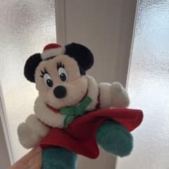 1980年代レトロ ミニー ぬいぐるみ サンタ帽子付きのサムネイル
