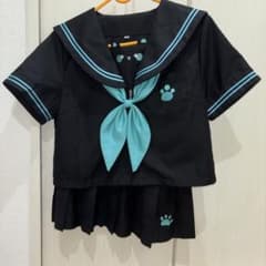 セーラー服セットアップ ブラック×ブルーのサムネイル