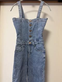 デニム サロペット オールインワン ファッションのサムネイル