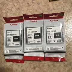 PFI-102 BK×1,MBK×2（取付期限経過済）のサムネイル