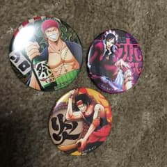 新品!! ONE PIECE 缶バッチ ゾロ ベビー5 エースのサムネイル