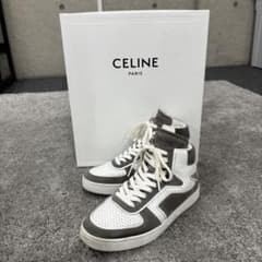 CELINECT-01 Zトレーナーハイカットスニーカー　グレー×ホワイトのサムネイル