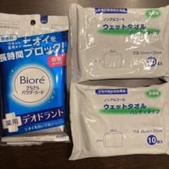 ビオレ さらさらパウダーシート 薬用デオドラント 無香料 携帯用のサムネイル