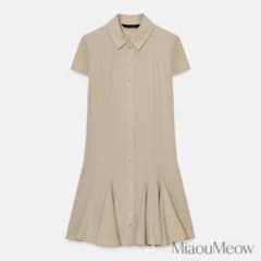 ZARA シャツミニワンピースのサムネイル