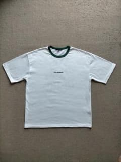 AQUAHISTORY しまむら リンガーTシャツ グリーンロゴ Lのサムネイル