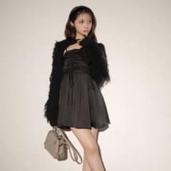 M me eme Fringe satin ensemble one piece - メルカリ