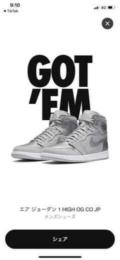 NIKE AIRJORDAN1 OGのサムネイル