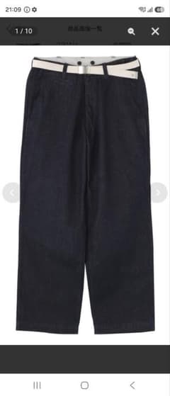 Master&Co ベルト付き チノパン ネイビー - メルカリ