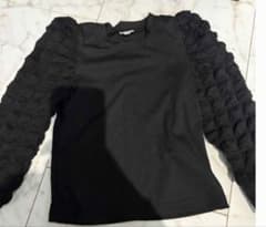 SHEIN 長袖カットソー ブラック サイズ5Yのサムネイル