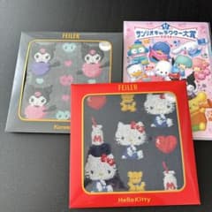 新品 フェイラー ハンカチ2枚 サンリオコラボ キティ クロミ クリア