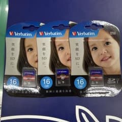 Thumbnail of 【値下げ】 Verbatim SDカード 16GB Class 10 ③点販売