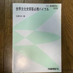 期間限定価格】世界文化史即答必携バイブル 佐藤幸夫 代ゼミ 講習会