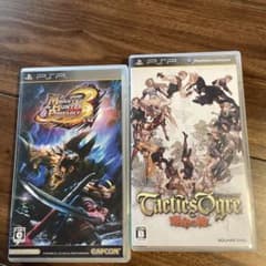 PSP 소프트 2개 세트 몬한 3rd 택틱스오우가