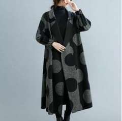 しょう様専用 ロングコート ドットのサムネイル