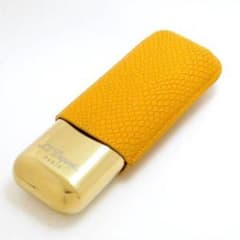 デュポンS.T.Dupont 183273 ダブル レザー シガーケース ハニー - メルカリ