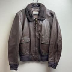 70s 実物 米軍 G-1 レザーフライトジャケット 44 インペリアルアパレル 70s 実物 米軍 G-1 レザーフライトジャケット 44 インペリアルアパレル