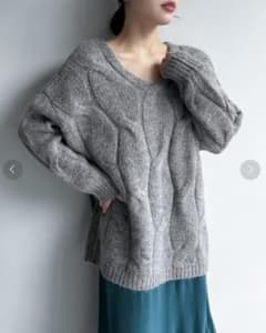 【apart by】 3GケーブルVチュニックニットのサムネイル