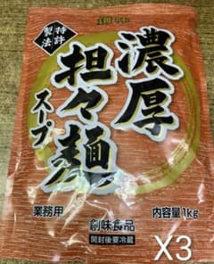 유익 사이즈 ~ 창미 식품 창미 농후 담요 국수 스프 1kg × 3 개 세트