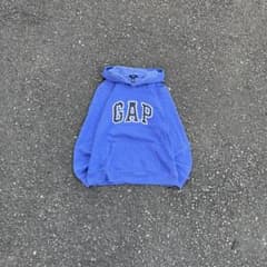 00s OLD GAP ロゴフーディー スター ブルー パーカー Y2K 星 - メルカリ