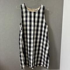 新品未使用品　エプロン　モノクロのサムネイル
