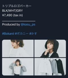 トリプルロゴパーカー Bokaniiのサムネイル