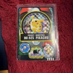 美品　ピカチュウ No.025 バンダイ ポケモンシールのサムネイル