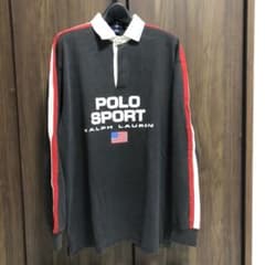 値下げ90s ラガーシャツ　古着　ポロスポーツラルフローレンのサムネイル