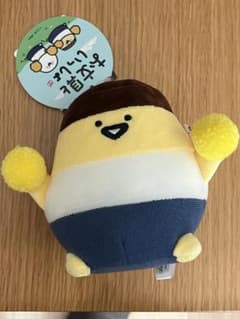 문구와 함께 푸딩씨 응원 제비오 콜라보 봉제인형 마스코트