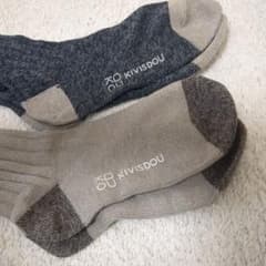 未使用きびす堂KIVISDOU ナチュラルハイソックス2足セットのサムネイル
