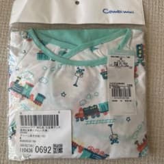 新品未使用 Combi mini 長袖お食事エプロン 汽車 Mのサムネイル