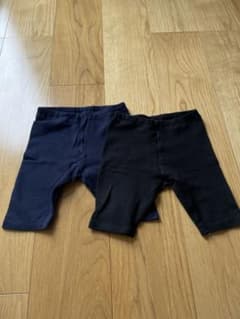 無印良品　ハーフパンツ2枚セット　ネイビー　ブラック　90㎝　キッズ　ベビーのサムネイル