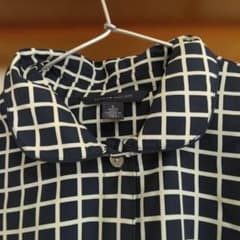 TOMMY HILFIGER チェック柄 長袖シャツ ネイビー ホワイトのサムネイル