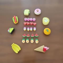おもしろ消しゴム ミニチュア フード スイーツ まとめ売りのサムネイル