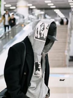 bastard グレー パーカー Sサイズ ニキ着用 m79072024980_1.jpg?1744945869
