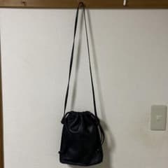 【Rain Leather/レインレザー】防水レザー巾着ショルダーバッグのサムネイル
