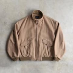 90s ノードストローム ウール ハリントンジャケット キャメル XL 高級 
