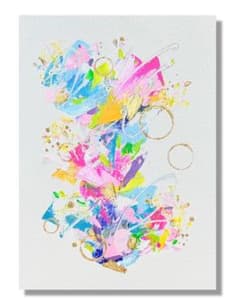 絵画　油絵　原画　抽象画　現代アート　スタイリッシュ　カラフル　プレゼント　F4 絵画 油絵 原画 抽象画 現代アート スタイリッシュ カラフル