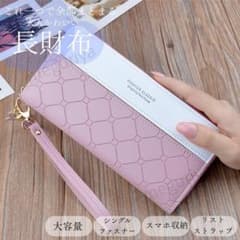 Thumbnail of ■Y45■ 長財布 ピンク レディース 大容量 ラウンドファスナー 小銭入れ