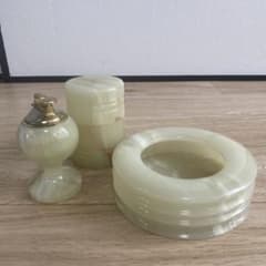 翡翠 大理石 石 灰皿セット ヴィンテージ - メルカリ