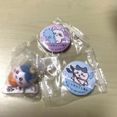 치이카와 쿠라 스시 콜라보레이션 캔 배지 피겨 스트랩 3점 세트
